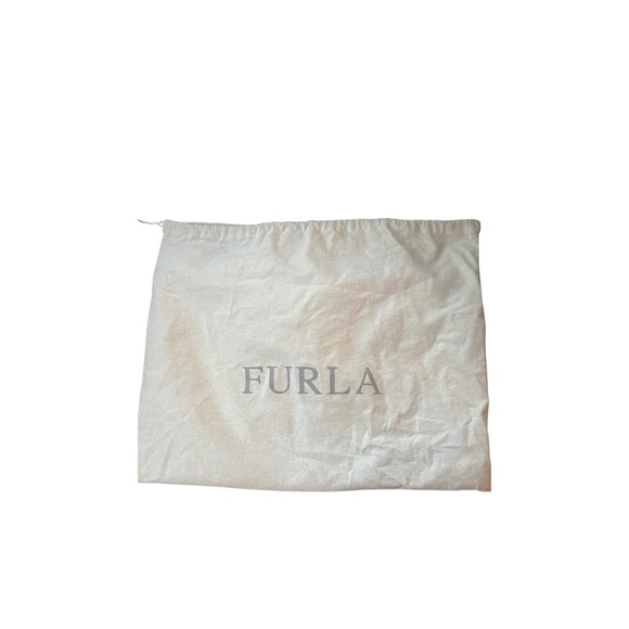 Vintage FURLA Black Leather Shoulder Bag Made in Italy - Picture 6 of 6